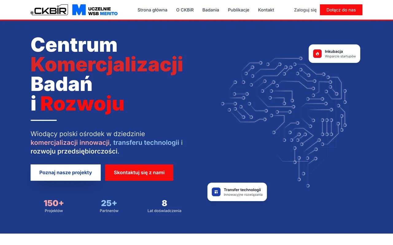 Centrum Komercjalizacji Badań i Rozwoju (CKBiR) / Uniwersytet WSB Merito w Gdańsku — CKBiR — Model uczenia maszynowego w komercjalizacji badań naukowych